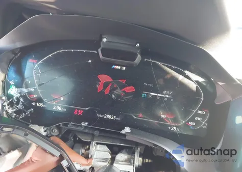 2022 BMW M3 Competition xDrive z USA, uszkodzony, nr VIN WBS43AY0XNFM40047